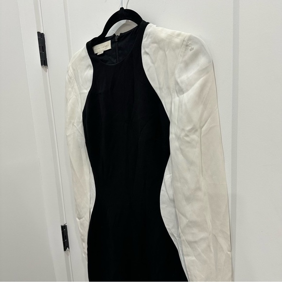 Stella McCartney Design Illusion Elegant Black and White Long Sleeve Mini Dress - Picture 6 of 10